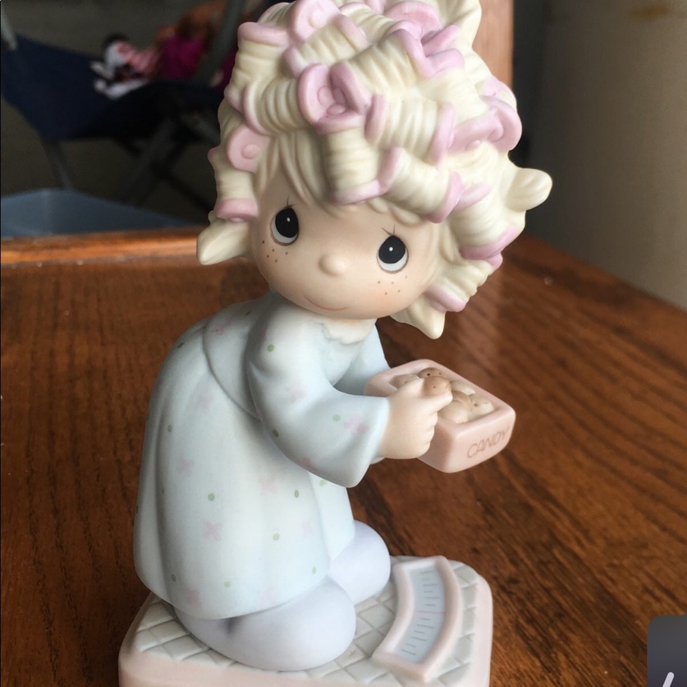 precious moments the spirit is willing but the flesh is weak porcelain figurine